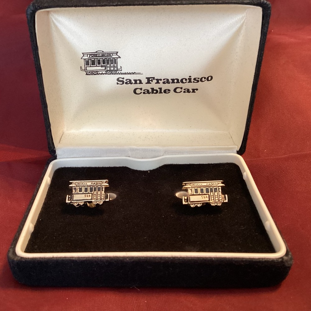 Swank San Francisco Cable Car Cufflinks